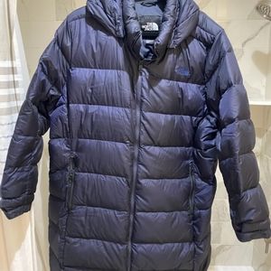 The North Face 550 long puffy down coat